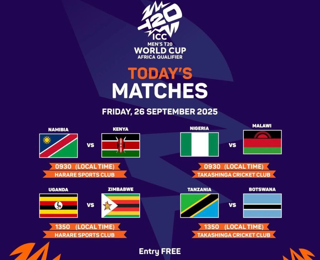 The opening day of the ICC Men's T20 World Cup Africa Regional Final 2025 delivered spectacular cricket action across two venues in Zimbabwe, setting the stage for an intense battle toward T20 World Cup 2026 qualification. September 26, 2025, marked the beginning of this crucial tournament where only the top two finalists will secure their spots in cricket's premier competition.The significance of this tournament extends beyond regional pride, as teams compete for coveted positions in the T20 World Cup 2026 scheduled for February-March 2026 across India and Sri Lanka. For comprehensive tournament coverage including fixtures, live scores, and detailed analysis, cricket enthusiasts can follow the complete tournament schedule at T20 World Cup 2026 Schedule, your ultimate destination for World Cup qualification updates and match previews.