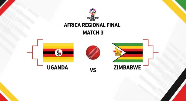 Uganda vs Zimbabwe T20 Cricket ICC Africa Regional Final 2025 - World Cup Qualification Battle