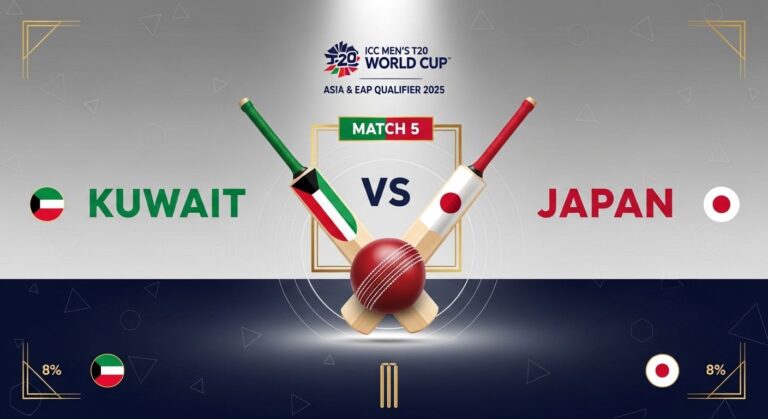 Kuwait vs Japan ICC Men's T20 World Cup Asia & EAP Qualifier 2025 – Match Preview, Teams & Live Coverage