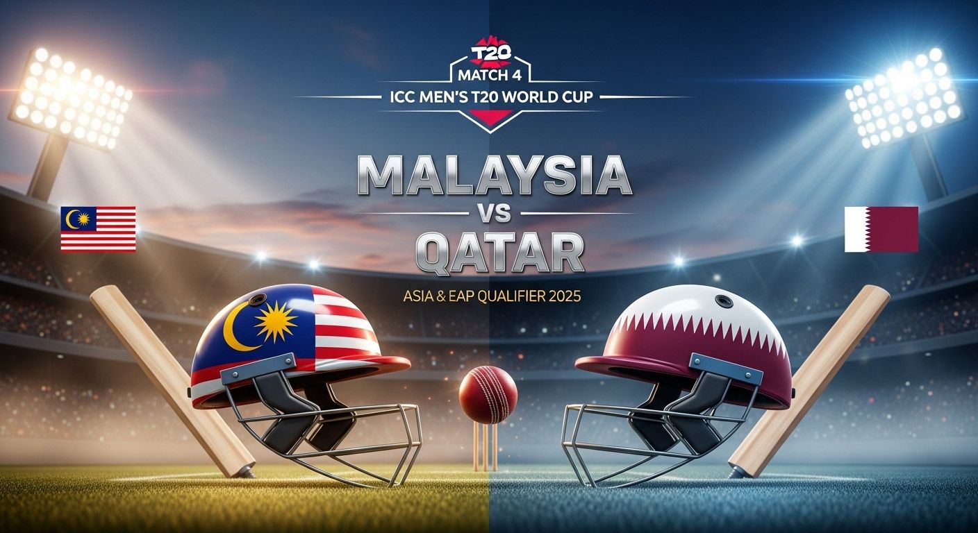 Malaysia vs Qatar Live – T20 World Cup Asia Qualifier 2025 Match Preview, Lineups & Streaming Info