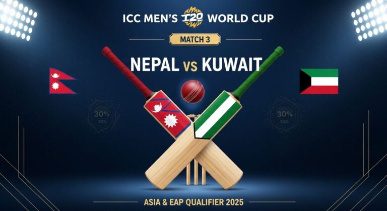 Nepal vs Kuwait Group B T20 Asia Qualifier Match Preview, Squads & Live Updates Oct 8